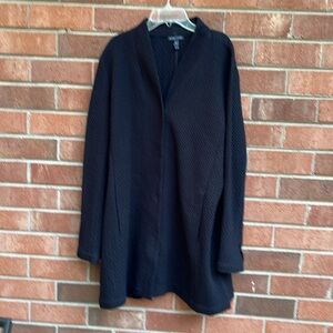 Eileen Fisher black jacket XL.
